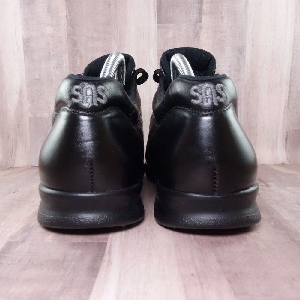 SAS Walking Shoes Womens 10.5 N Narrow Free Time Black Leather Orthotic Sneakers - Picture 5 of 10